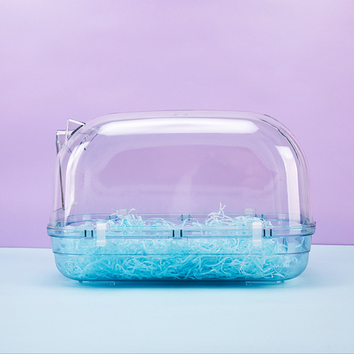 Dragon Cat Fully Enclosed Transparent Bathroom Large Automatic Door Dragon Cat Fully Transparent Bathroom Hamster Hedgehog Acrylic