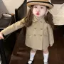 儿童女童新款时尚风衣