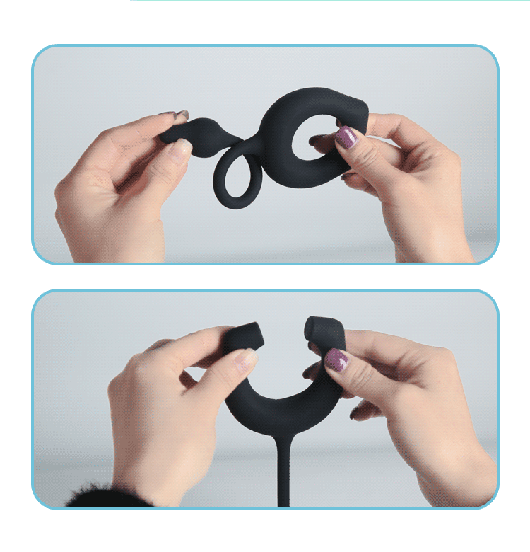 Magnetic Remote-Control Vibrating Prostate Massager with Anal Beads and Penis Ring — detail image 9