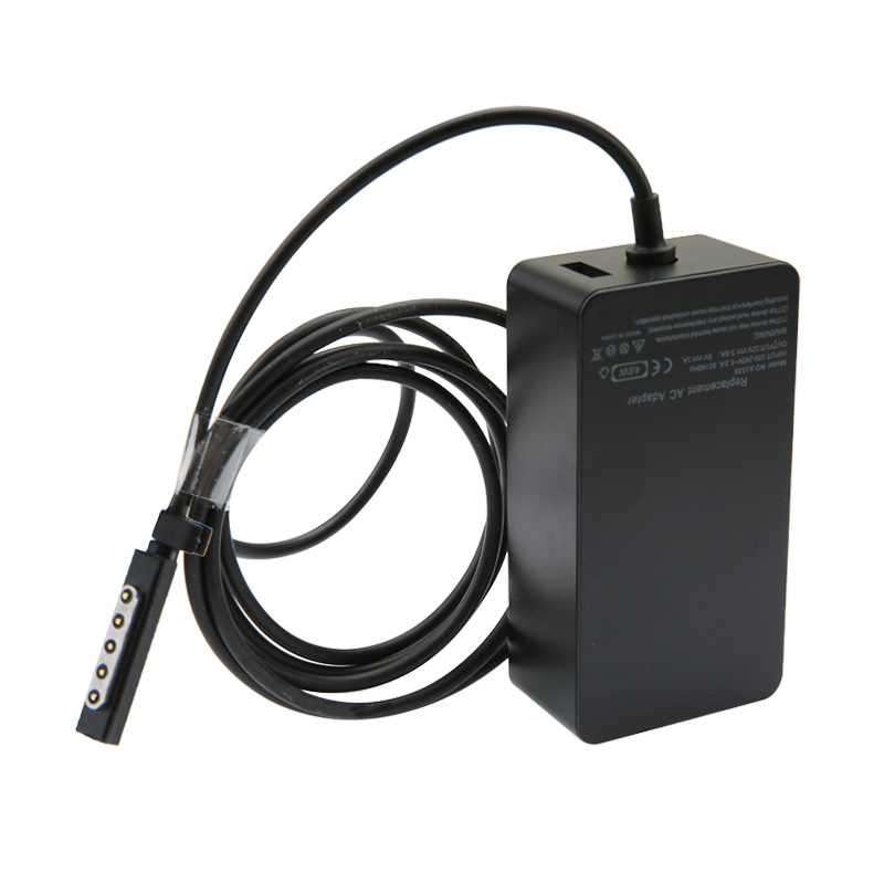 Adaptador de Corriente para Microsoft Surface Pro 6, Cargador Portátil, Carga Directa