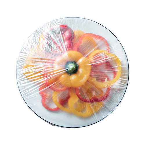 Factory direct sales food grade self-sealing plastic wrap cover refrigerator leftover bowl cover disposable sealed fresh-keeping cover multi-purpose