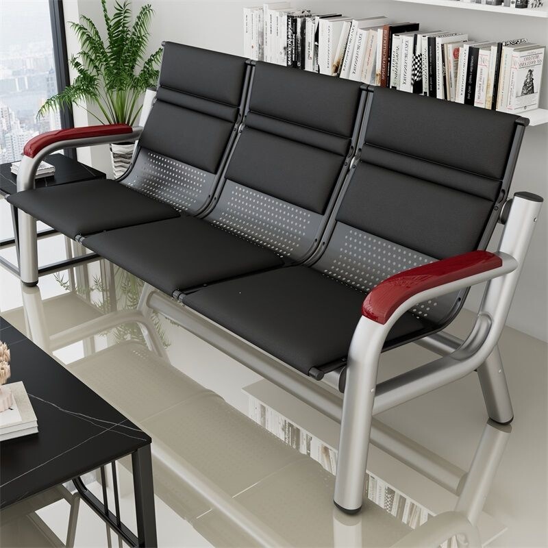 Office Sofa and Coffee Table Combination Set, Business Reception Sofa, Modern Simple Three-Seater Office Sofa Office Sofa and Coffee Table Combination Set, Business Reception Sofa, Modern Simple Three-Seater Office Sofa