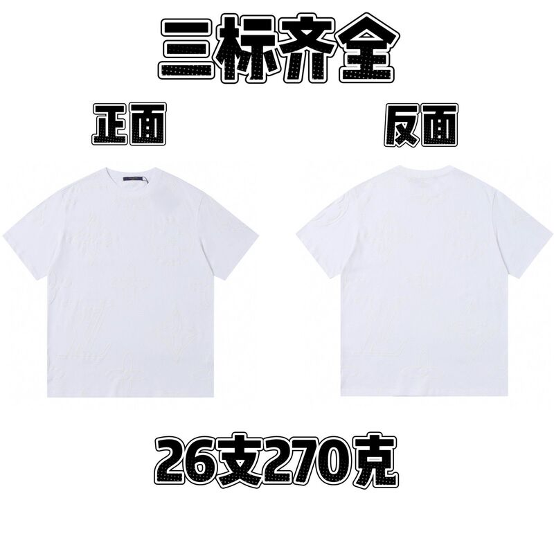 25春夏純綿ラウンドネック半袖Tシャツ漫画文字プリントカジュアルルーズ万能トップス流行万能|undefined