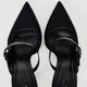 Summer New Women's Shoes 2024 Black Mesh High Heels Slim Heels with Open Heels Versatile Pointed Single Shoes for Women