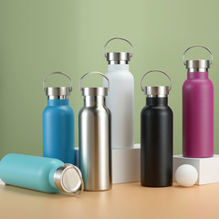 Foreign trade stainless steel American-style large-mouth insulated cup large-capacity sports water bottle outdoor portable mountain climbing hand-held travel mug