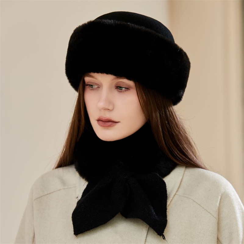 Gorro ushanka y cuello térmico para hombre peluche invierno_voghion.com