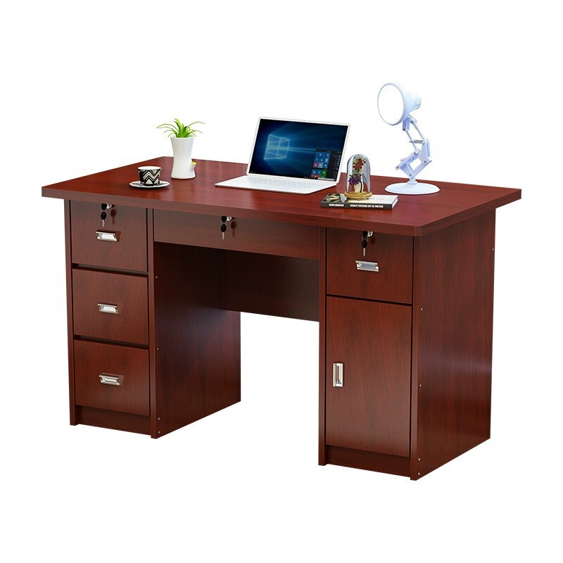 Office Home Simple Desk Multi-functional Storage Lockable Computer Desk with Host Space Cost-effective Explosive Computer Desk