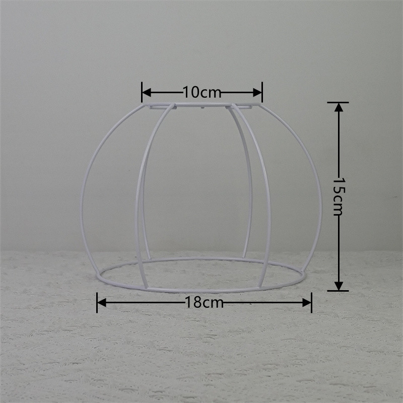 Araña de una pieza Pantalla de hierro marco E27 lámpara boca DIY hecho a mano recto marco cuadrado accesorios de hardware