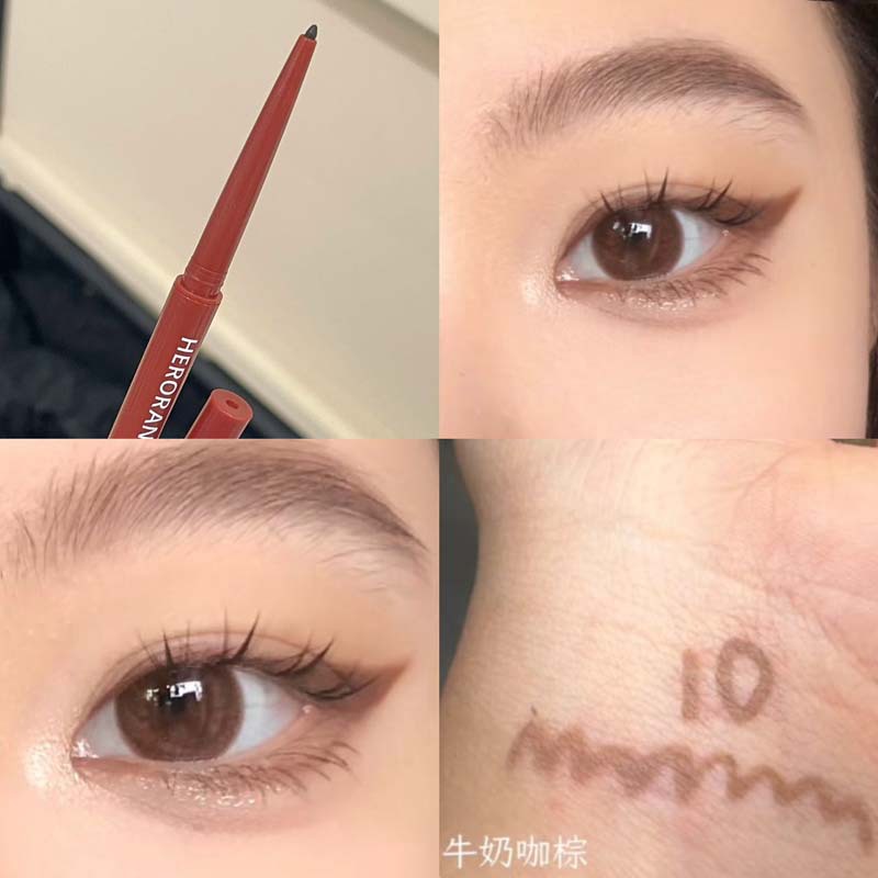 HERORANGE ink wing fluye eyeliner lápiz de gel natural duradero impermeable anti-transpiración no se desvanece lápiz de ojos novato image 8