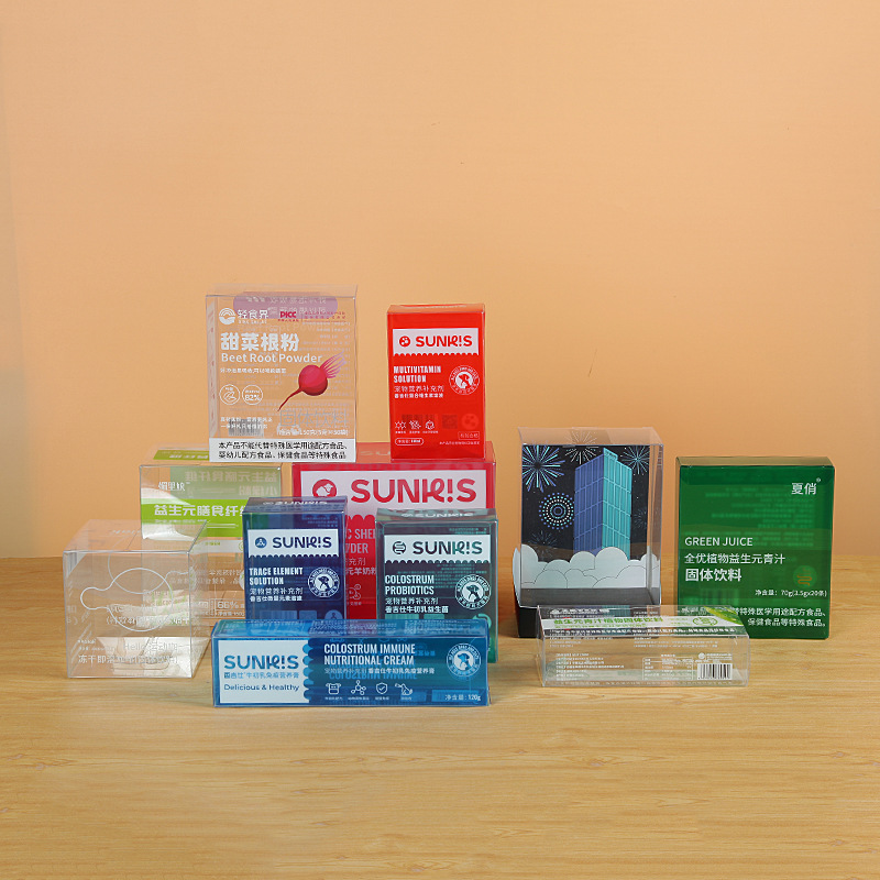 厂家批发PET透明胶盒沙琪玛食品包装盒饼干盒透明胶盒透明包装盒