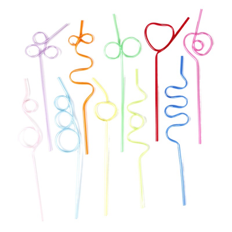 Estilo de moda Pajitas creativas e interesantes Pajitas de cristal PET para niños Pajitas transfronterizas más vendidas Pajitas para diseñar