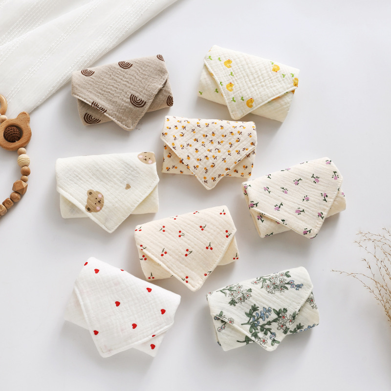 saliva towel baby gauze towel face wash cotton handkerchief newborn children cotton soft baby a small square towel