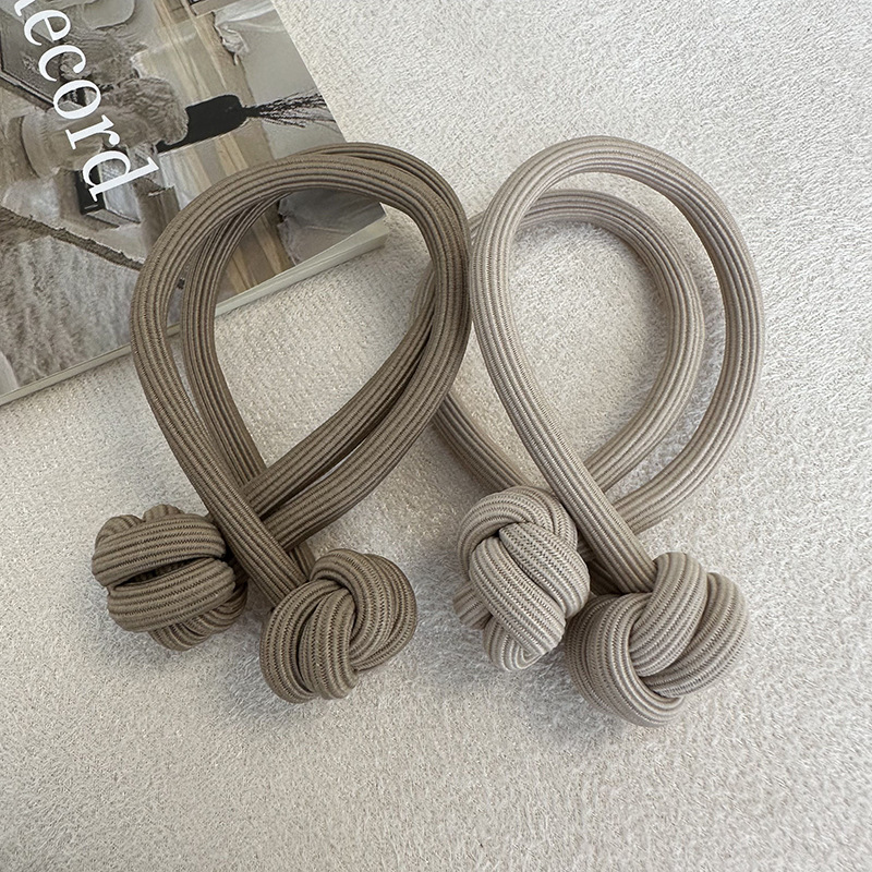 Corda per capelli con palla vigorosa, fascia per capelli con coda di cavallo alta, fascia elastica alta, corda per capelli annodata, ispessimento dei capelli femminili_voghion.com