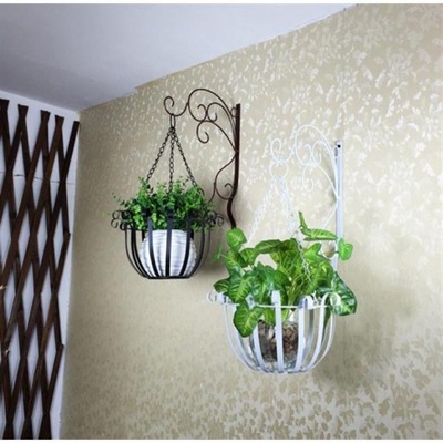 wall Flower trellis European style Iron art Wall hanging Flowerpot holder Scindapsus Wall hanging Wall hanging indoor balcony suspension Chlorophytum