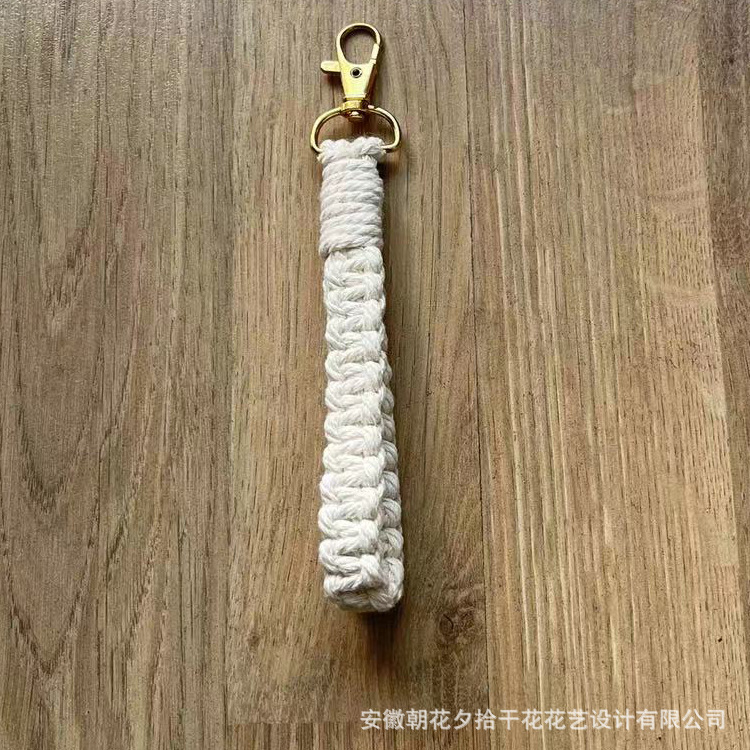 Llavero tejido a mano Nórdico tejido colgante bolsa colgante coche llavero lana llavero Navidad