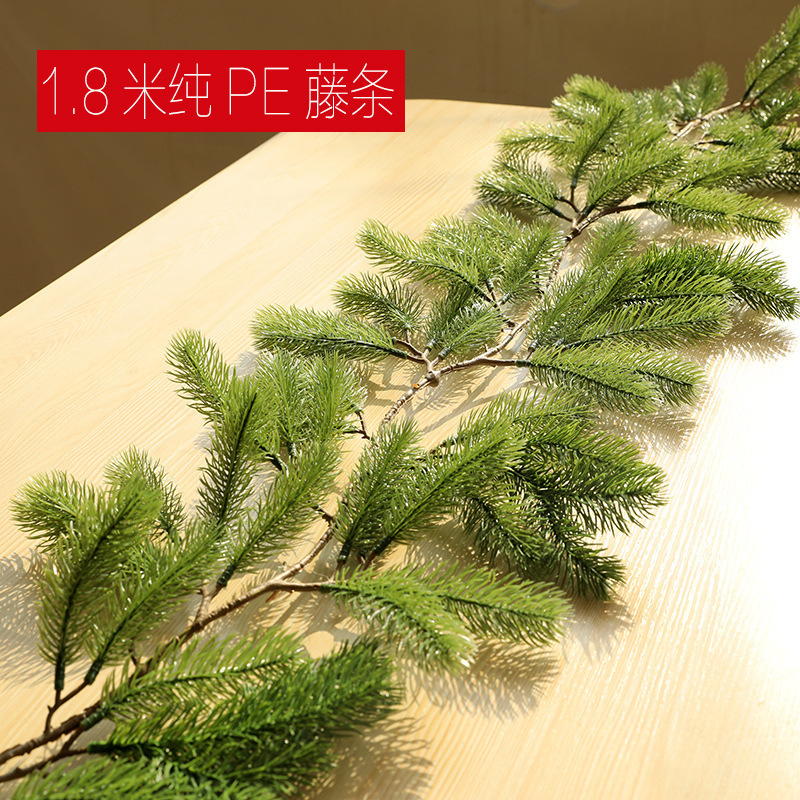 2.7m 暗号化された混合枝クリスマス籐クリスマス装飾階段手すり装飾ボールガーランド|undefined