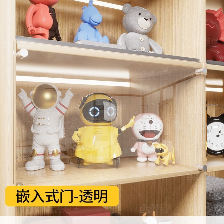 门面板亚克力玻璃打孔全屋简易小柜子加装橱柜门自装免门板|undefined