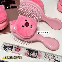毛絨loopy氣囊梳子可愛高顏值ins學生小巧便攜按摩梳迷你小梳子