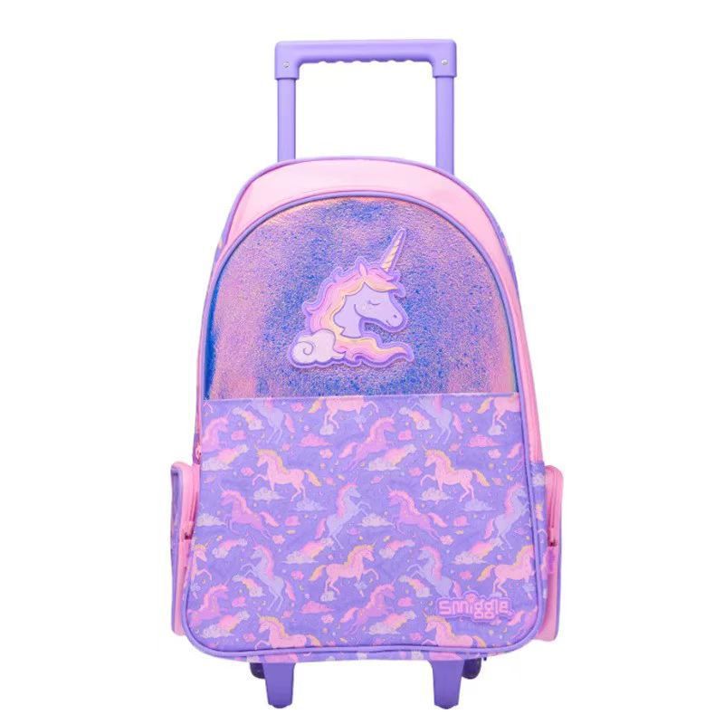 Mochila de tirón australiana de dibujos animados de gran capacidad, mochila de hombro para estudiantes de primaria y secundaria