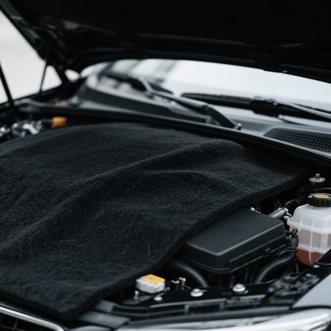 预氧丝阻燃隔音毛毡地铁车厢地板/侧墙填充低烟无毒LOI＞45% 材料