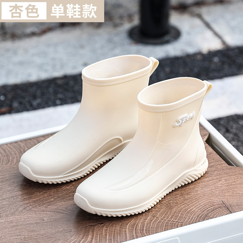 Botas de lluvia de mujer zapatos de lluvia de mujer 2023 nuevas botas de lluvia de barril alto para mujeres comercio exterior de Corea del Sur al por mayor transfronterizo