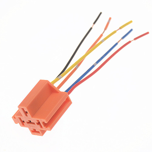 Car relay socket five-wire yellow socket relay four-wire five-wire socket harness relay socket