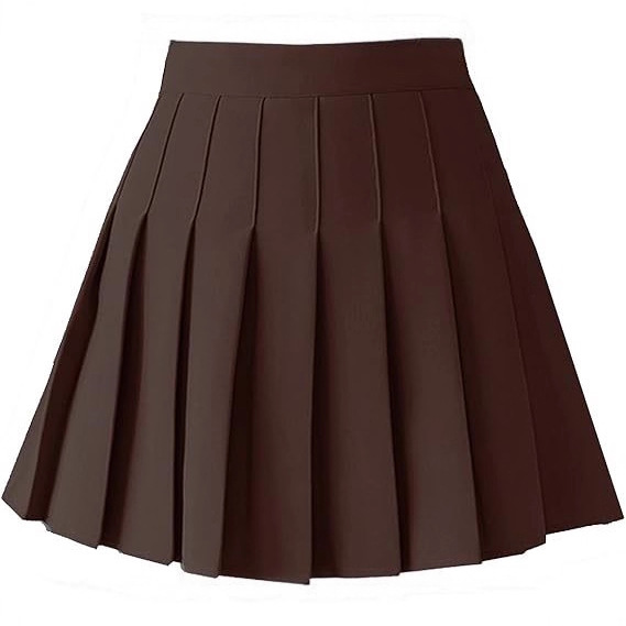 2025 Amazon European and American Solid Color Simple Versatile Comfortable Anti-Exposure Golf Feather Sports Skirt for Women