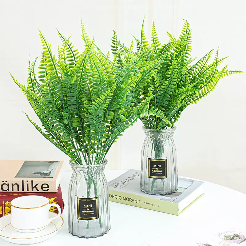 仿真植物绿植海马波斯草绿叶蕨类墙配室内室外花园装饰花高仿真