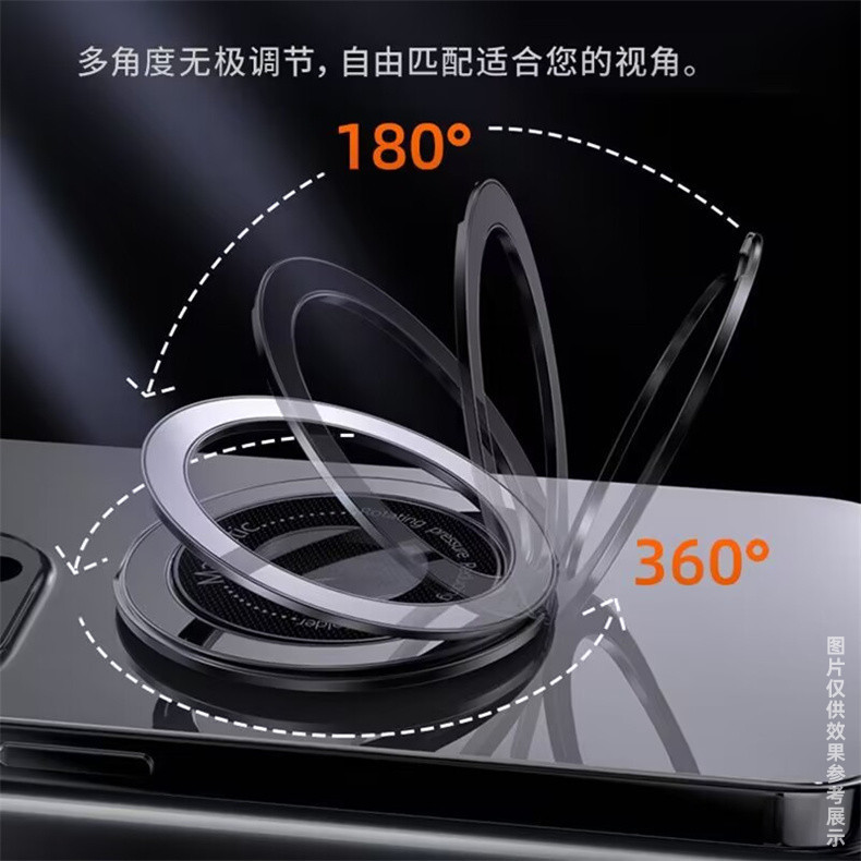 博力神360度回転スタンド指環ボタン携帯電話スタンドはどんな携帯ケースの新しい透明磁石にも適用できる|undefined