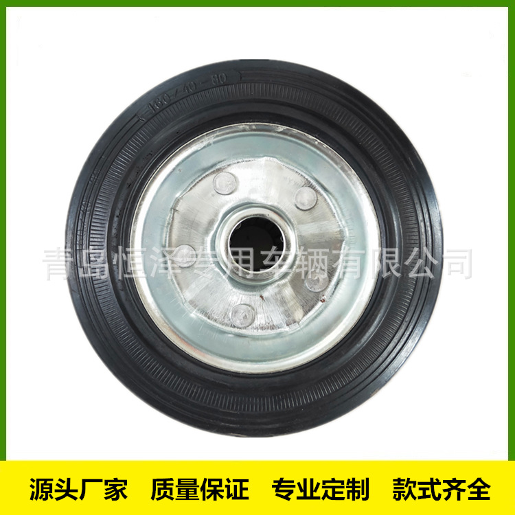 6寸铁芯实心轮 6寸千斤顶轮 拖车轮 设备轮胎 160*40橡胶轮