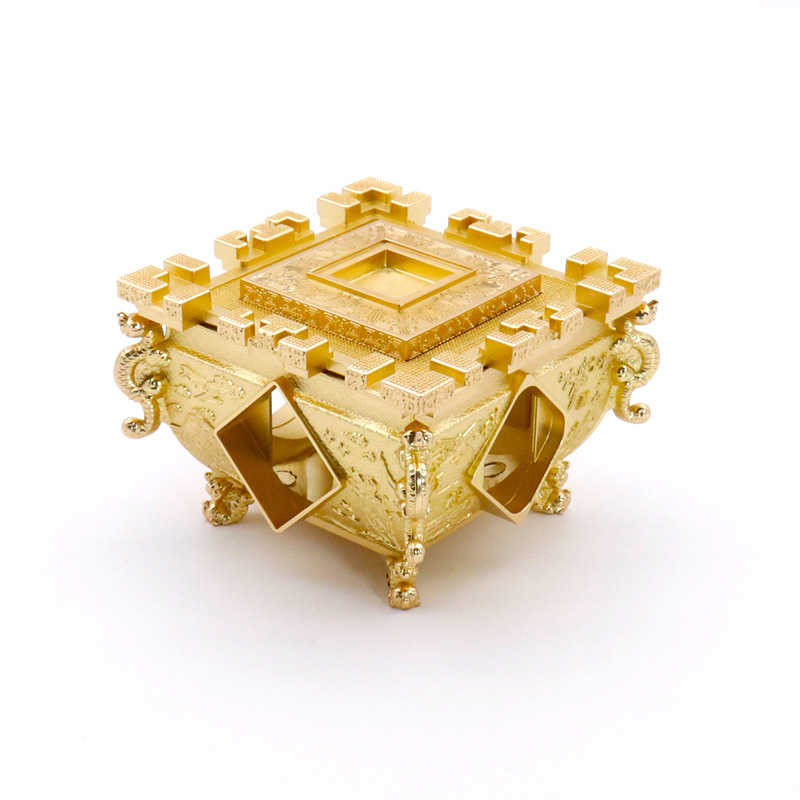 ✅金属锌合金百盛鼎 铜鼎 千秋鼎 方鼎 现货供应 千秋盛鼎 财富宝