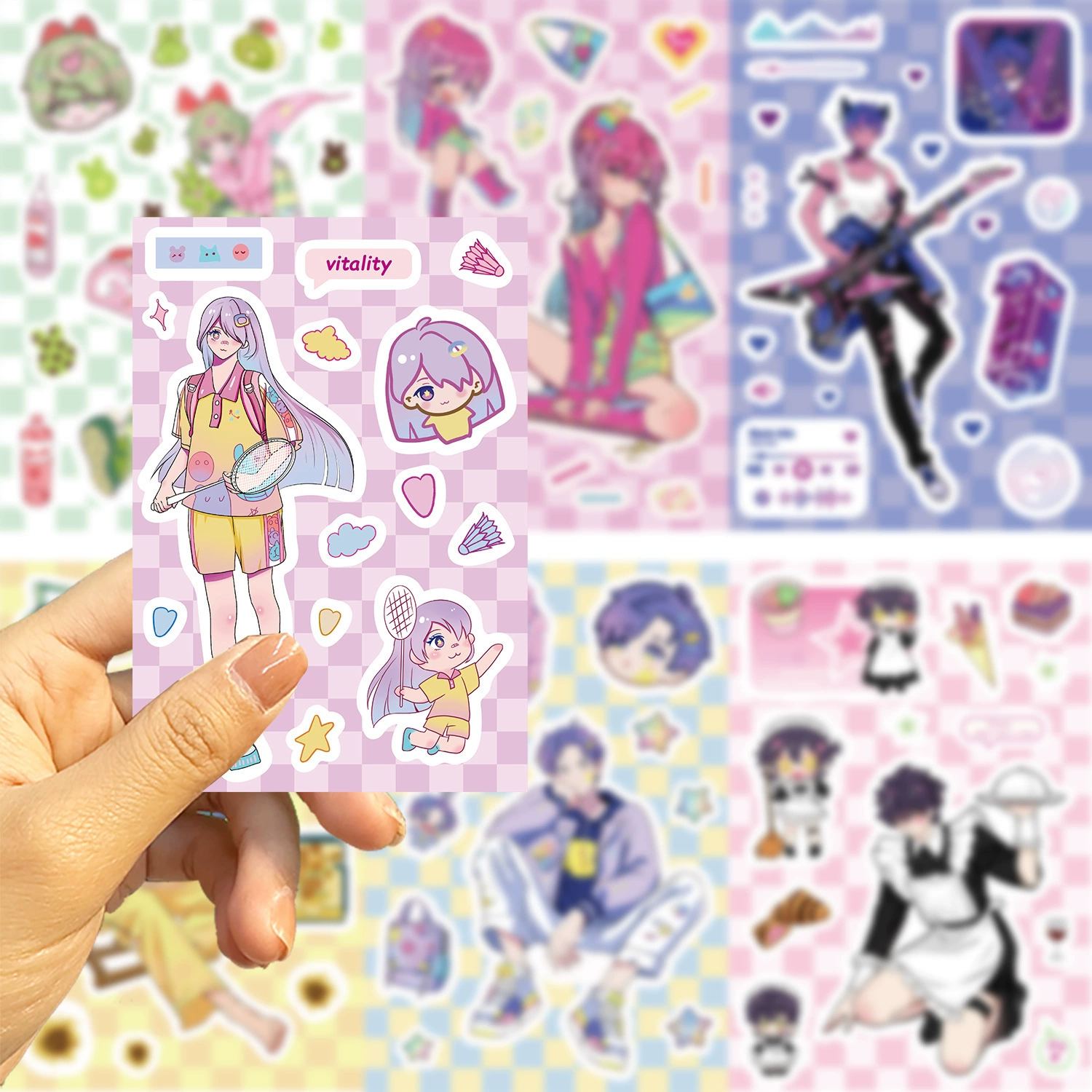 8 KAWAII Dimensional Rhythm Stickers наклейки для patчинг водостойкий дневник справочник патч DIY декоративная наклейка