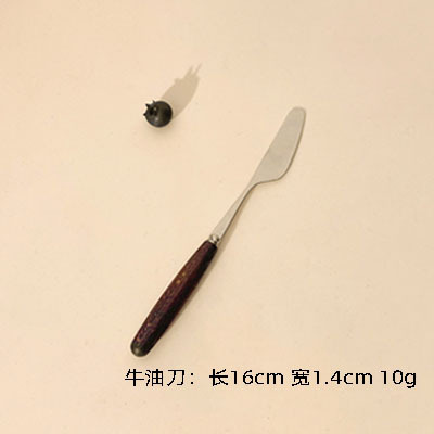 卸売り木柄洋食食器セットステンレスナイフフォークスプーン箸創意アイスクリームスプーンデザートフォーク果物フォーク|undefined