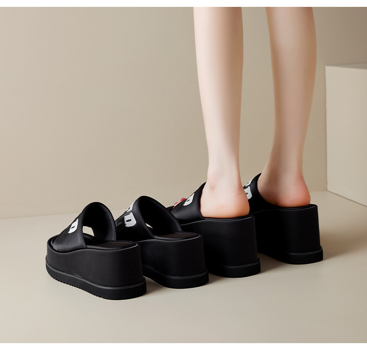 Dép sandal nữ đế xuồng mũi hở gót 8/10 cm phối màu mùa hè 2025 — Màu trắng nhạt 8cm, Trắng nhạt 10cm, Đen 10cm, Đen 8cm chi tiết 7