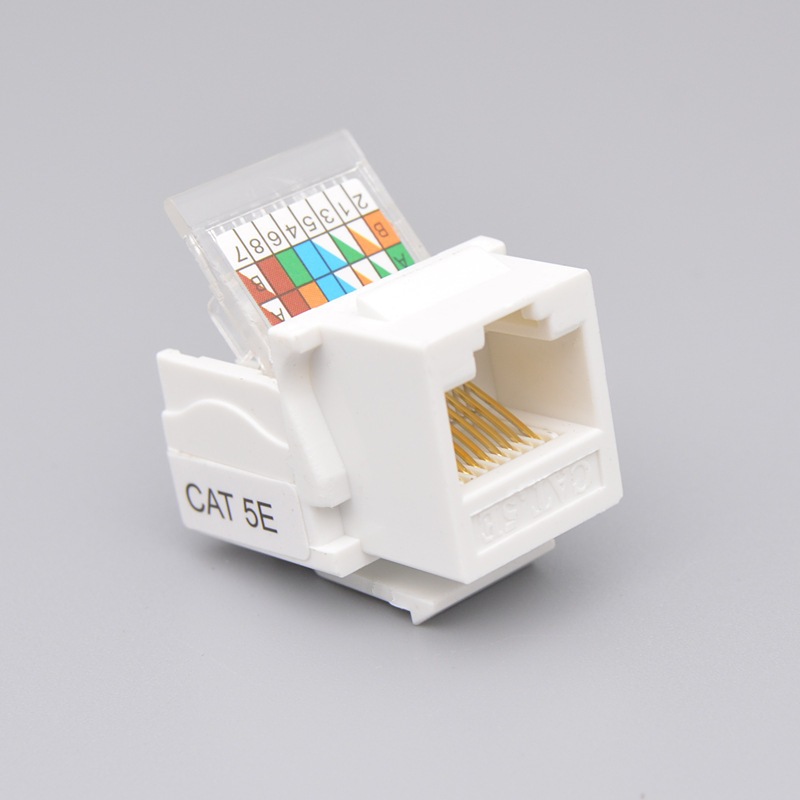 cat5e network cable computer information panel socket module keystone jack Super Five type free network module