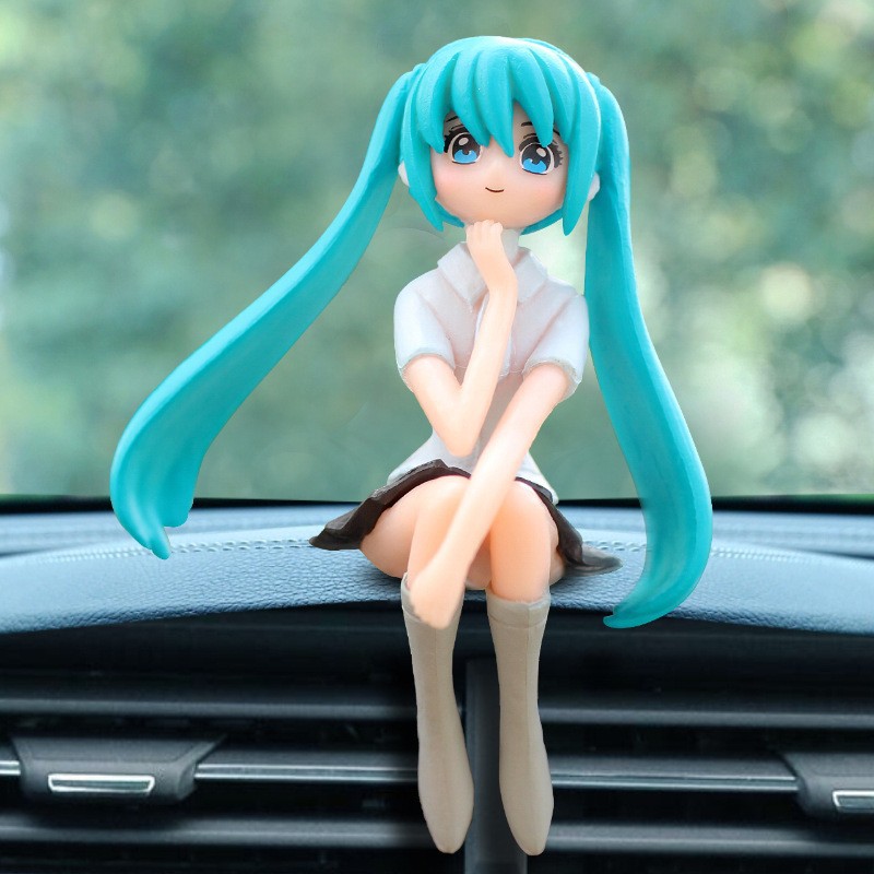 Adornos de coche de celebridades de Internet Adornos de decoración interior creativa de niña hermosa Adornos de decoración del hogar del corazón de niña linda