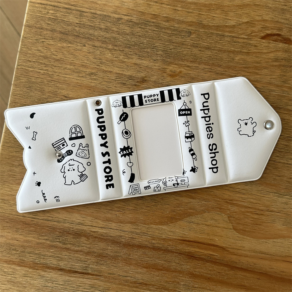 흑백 강아지 풍경 카드북 3inch (무광)