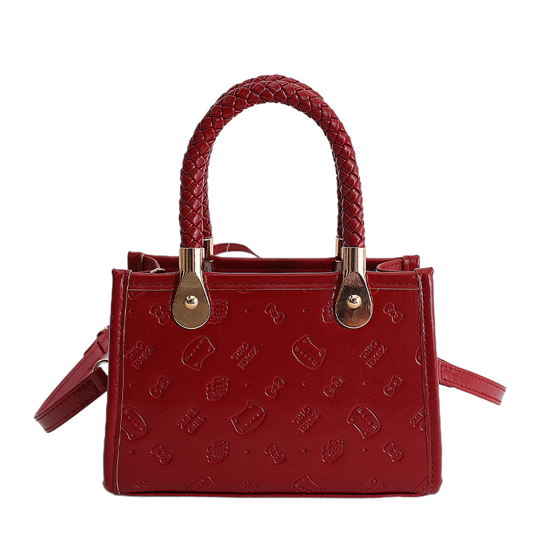 Bolsa de textura 2026 primavera y verano nueva bolsa de hombro de moda para mujeres lindas bolsas de mano relieve