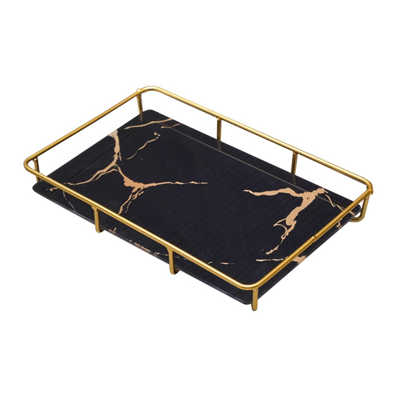 Inodoro de baño lavabo cosméticos caja de almacenamiento estante de almacenamiento de inodoro lavabo bandeja de escritorio de lujo ligero