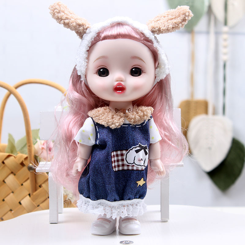 Venta al por mayor 22cm comercio exterior nuevo estilo venta caliente leche linda muñeca de vinilo linda princesa niña jugar a la casa juguetes