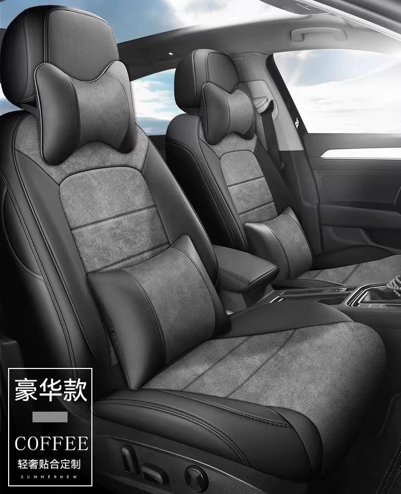 Suitable for the New Volkswagen 06 New Energy Vehicle-Specific Car Seat Cushions, All-Season Full-Coverage Suede Seat Covers