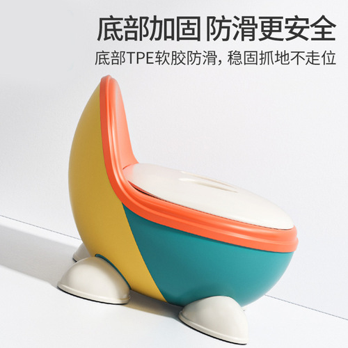 Portable Children's Toilet Seat, Convertible Potty for Infants, Detachable Toilet Bowl Seat, Urinal for Baby Boys, PU Pad