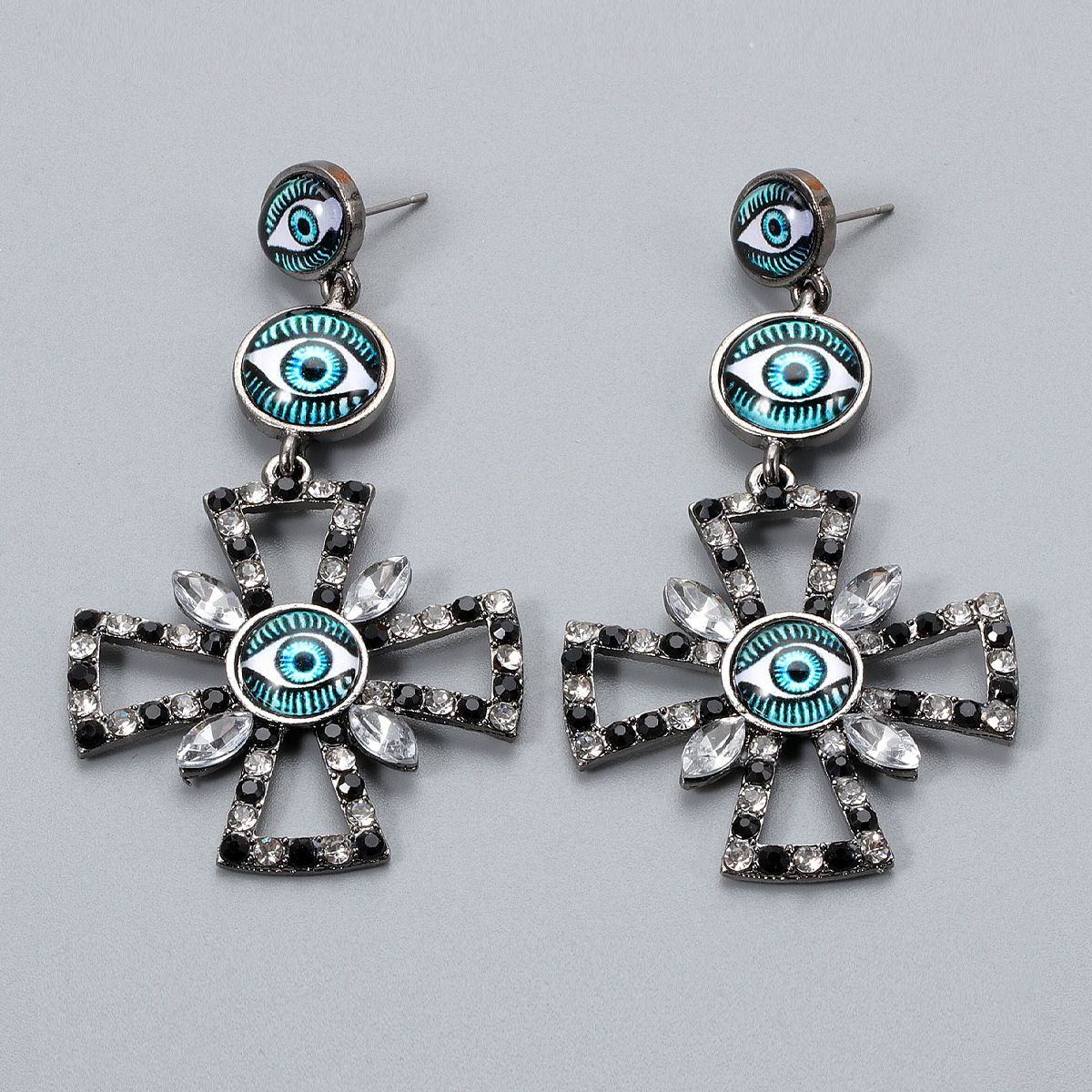 Boucles D&#39;oreilles Mode Oeil Du Diable En Gros display picture 2