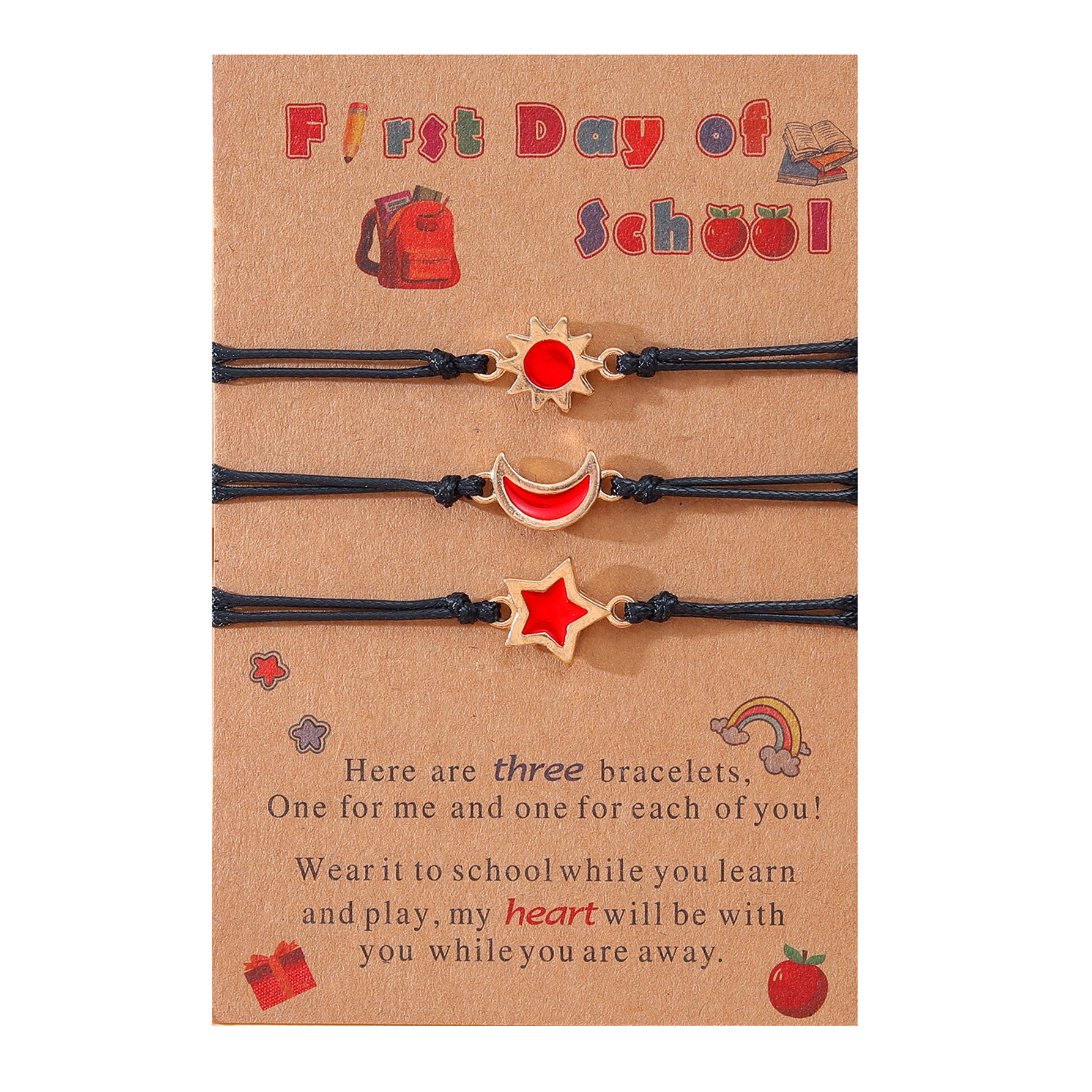 Cute Sweet Sun Star Moon Alloy Enamel Plating Women's Bracelets display picture 5