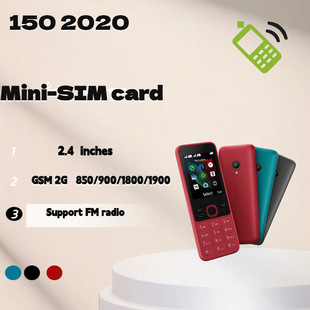 Cross-Border Foreign Trade 150 2020 Gsm Quad-Band Bar Mobile Phone 2g Dual Sim for Elderly