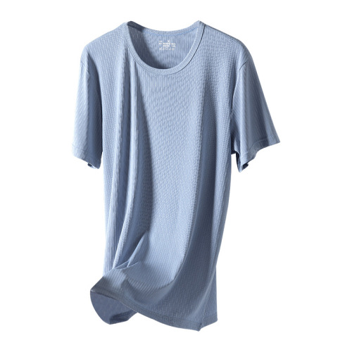 Ice silk T-shirt for men's summer thin style for wearing modal cotton quick-drying vest tops for sports men's sleeveless short sleeves