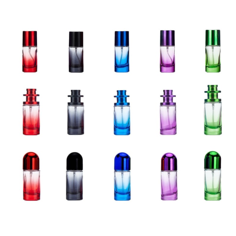 スポット 20ml 30ml 円筒サンプル インターネットセレブカラー 直接供給ガラス香水瓶 旅行に便利|undefined