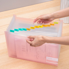 Leavitt 72510 Multi-layer vertical and horizontal accordion-style A4 document storage bag with inserts and carrying handle