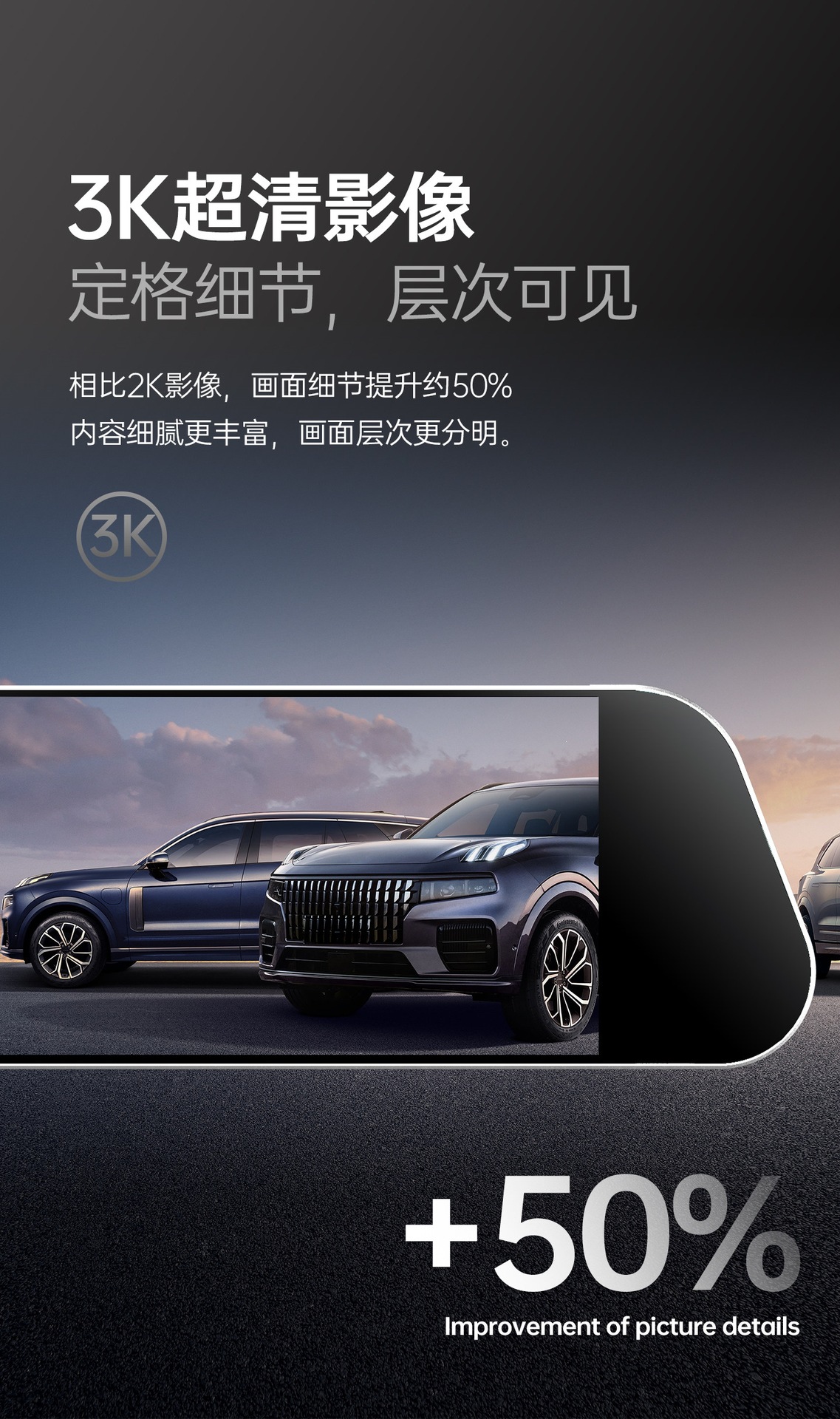 Suitable for rearview mirror dashcam, ultra-clear 2026 new model, universal large screen, USB cable-free car dashcam