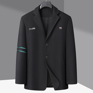 Fat Boy 2024 Autumn New Men's Youth Trendy Fat Plus Size Fashion Casual Suit Jacket Single Suit